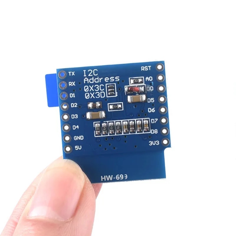 0.66 inch OLED Display Module  - đánh giá và giá Wemos D1
