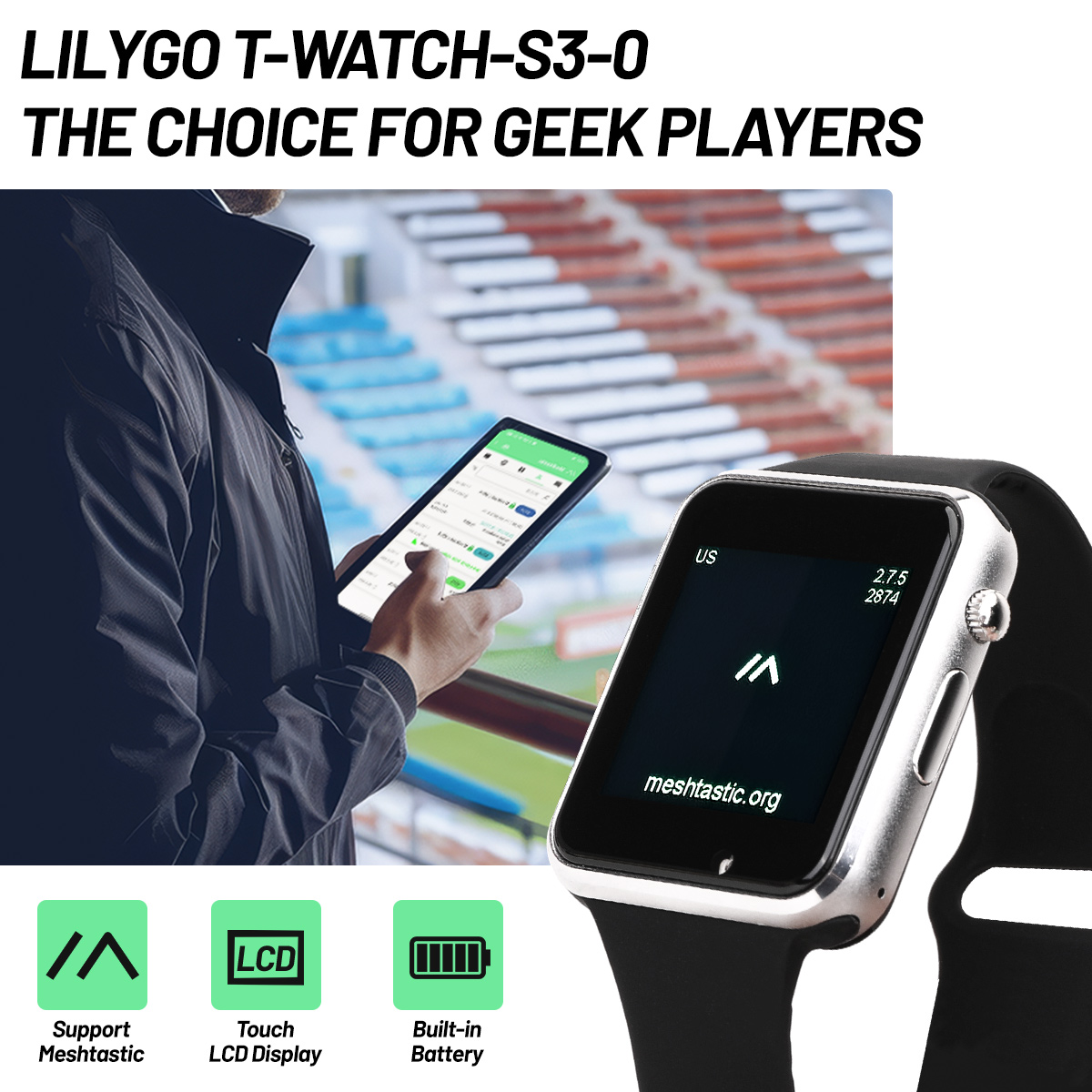 T-Watch-S3 ESP32-S3 Developmen - đánh giá và giá Ttgo T Watch