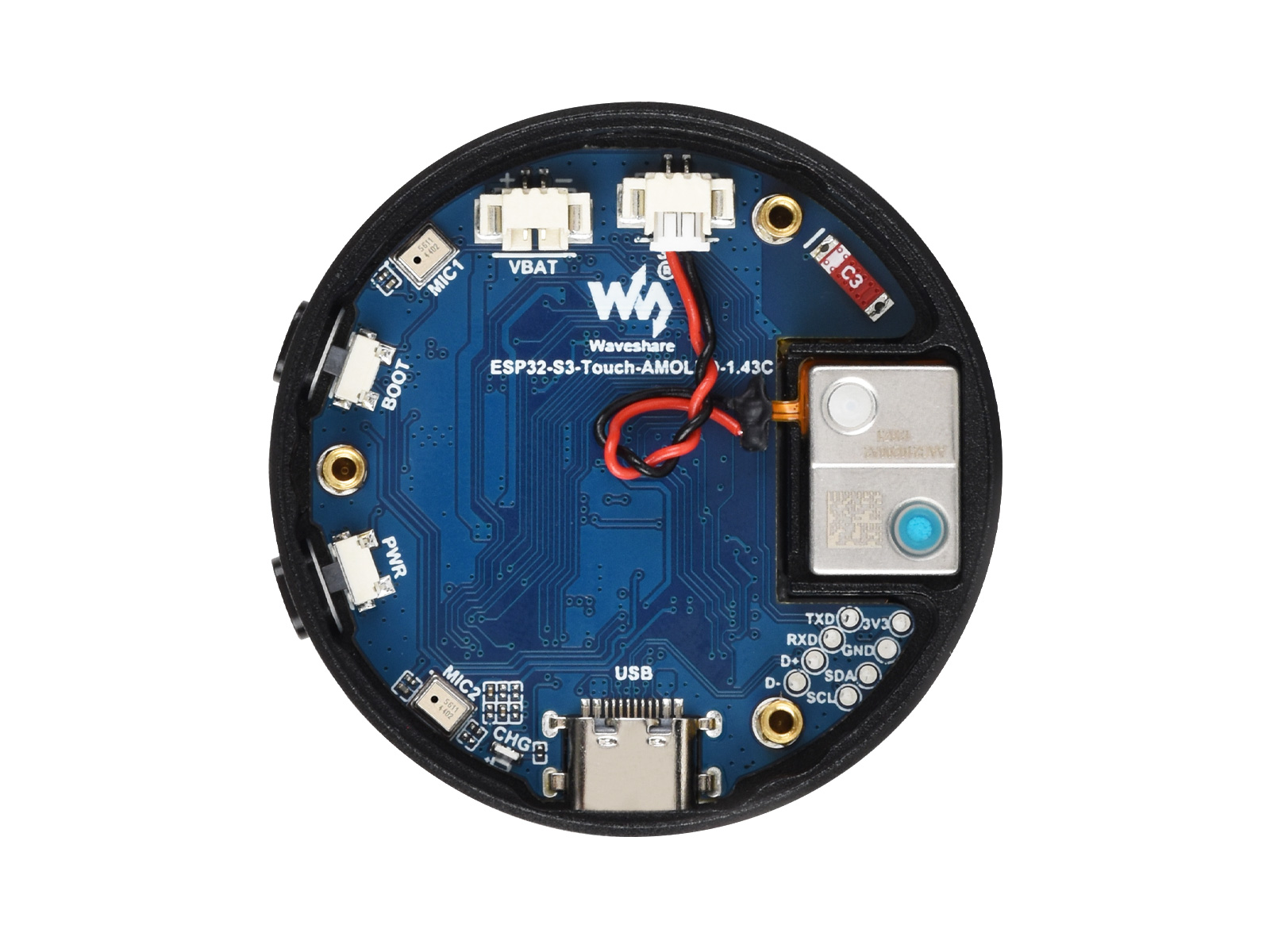 WaveshareESP32-S3 1.43inch AMO - đánh giá và giá Waveshare Esp32